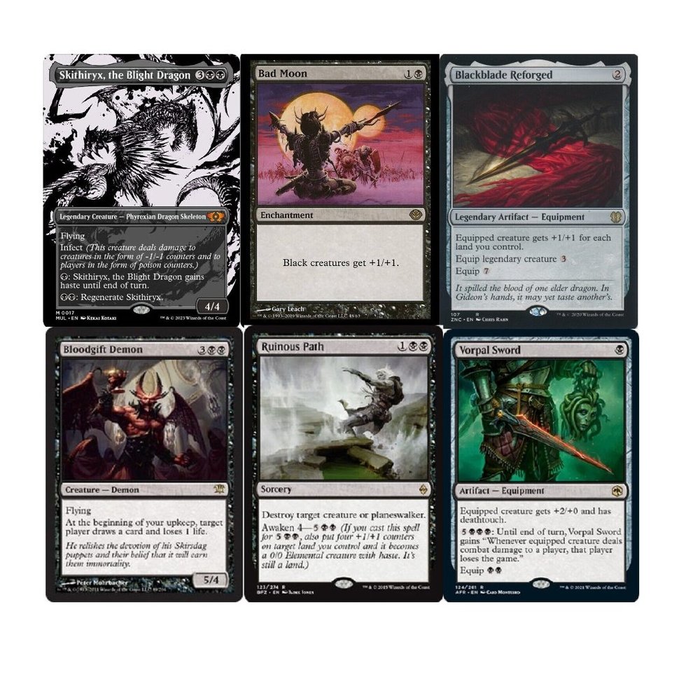 Dragon Infect-100 Card Deck-MTG-Magic the Gathering-Commander-Skithiryx - NM